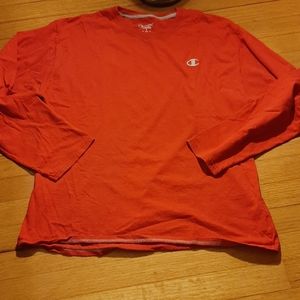 1/2 PRICE Champion Red L/S Tee Size L